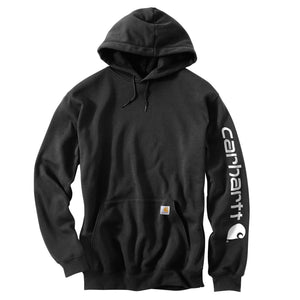 black, Men's Big and Tall Midweight Logo Hoodie K288