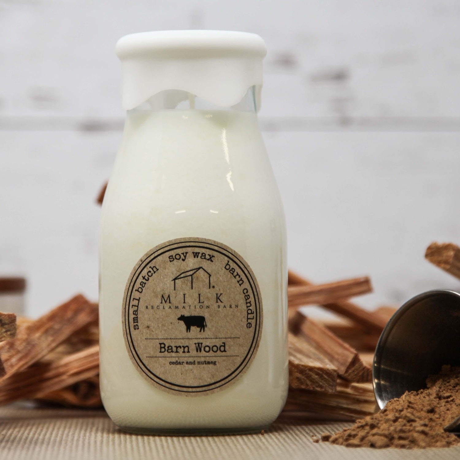 Milk Reclamation Barn Milk Bottle Candle