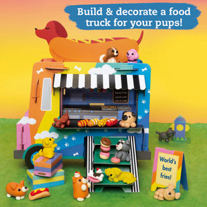 Mini Clay World Puppy Treat Truck build & decorate a food truck for your pups