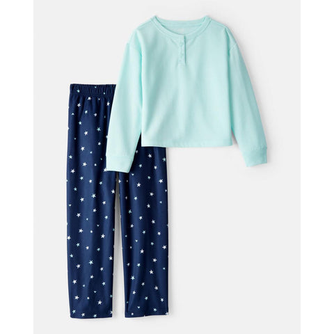Girls' Fleece Loose Fit 2-Piece Pajamas 3U063
