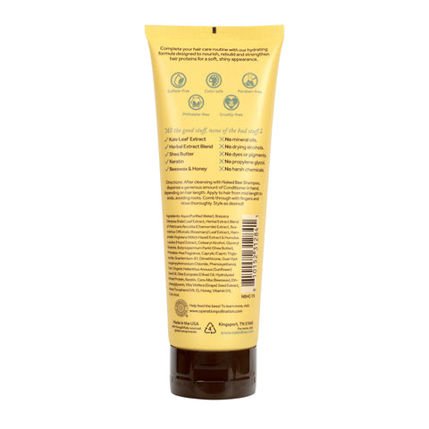 The Naked Bee Orange Honey Blossom Nutrient Rich Conditioner showing back of package