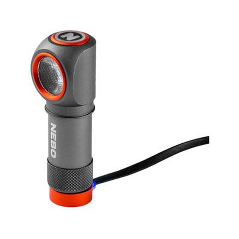 Einstein 600 Lumen Led Gray Rechargeable Headlamp And Flashlight