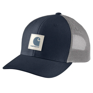 Navy Men's Rugged Flex Twill Mesh-Back Logo Patch Cap 105216