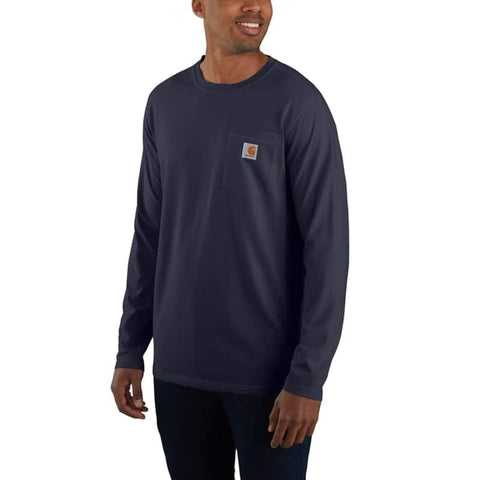 Men's Carhartt Force Relaxed Fit Midweight Pocket Long Sleeve T-Shirt 106656
