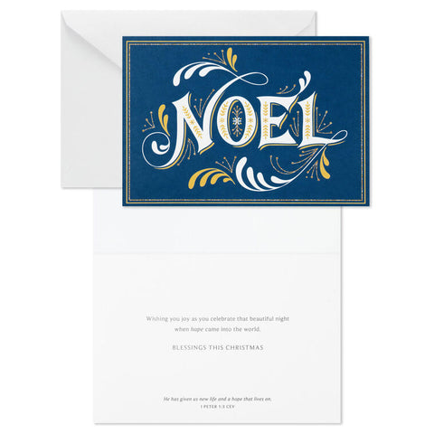 Blue Noel Boxed Christmas Cards 1DSH1193