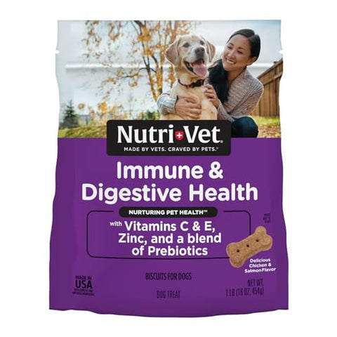 Immune and Digestive Health Biscuits for Dogs - 16 oz