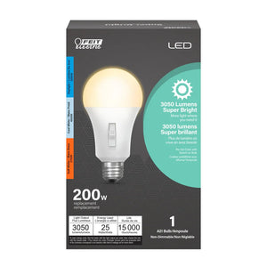 200W Color Selectable 3050 Lumens Super Bright LED Light Bulb OM200/3CCT/LEDI