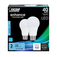 Daylight 2-Pack 40W Enhance LED Light Bulbs OM408