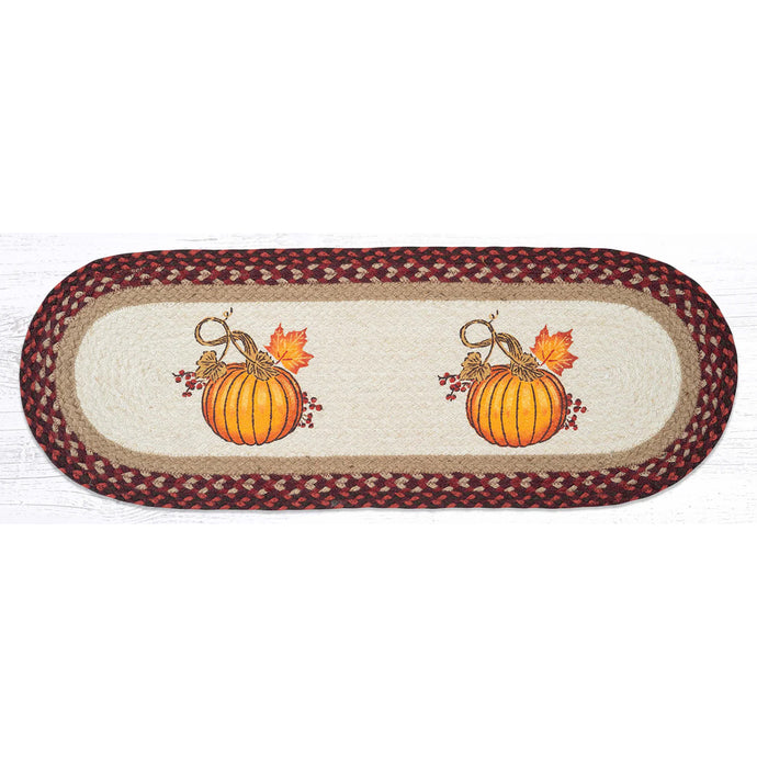 Autumn Pumpkin, Fall Braided Table Runners OP