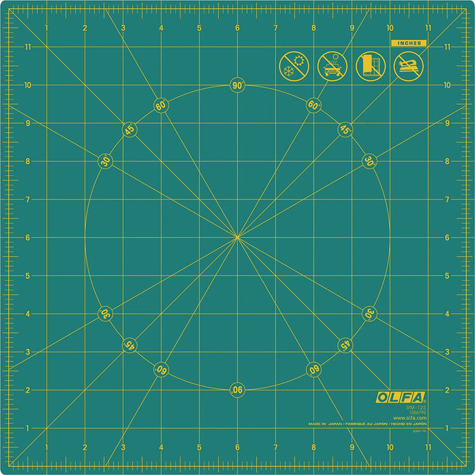 12-Inch Rotating Self-Healing Cutting Mat O-RM-12S