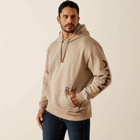 Men's Rebar Graphic Hoodie 100625 Oatmeal