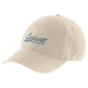 Women's Canvas Script Graphic Cap 105247 Oatmilk