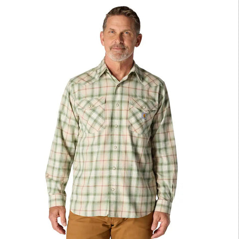 Men's Montana Rugged Flex Snap-Front Plaid Shirt 107016