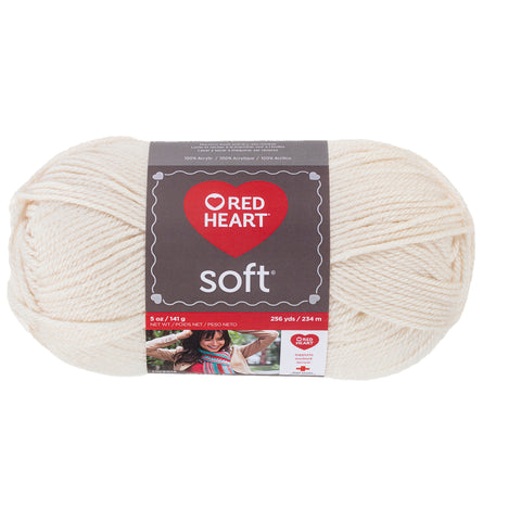 Off White Red Heart Yarn.