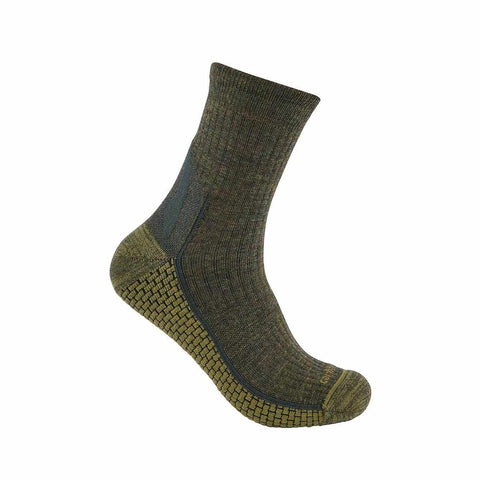 Grid Midweight Merino Wool Blend Short Crew Sock SS9260