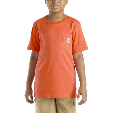 Orange Boy's Short Sleeve Pocket T-Shirt CA6655