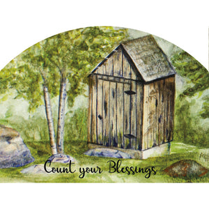 Spring & Summer Outdoor Plaque Outhouse