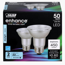 Daylight 2-Pack 50W PAR20 Enhance LED Light Bulbs PAR20DM