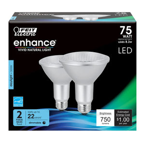 Daylight 2-Pack 75W PAR30 Enhance LED Light Bulbs PAR30LDM/9