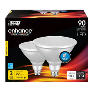 Bright White 2-Pack 90W PAR38 Enhance Reflector LED Light Bulbs PAR38DM/9