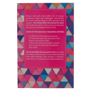 Back Cover of The Pocket Bible Devotional for Girls