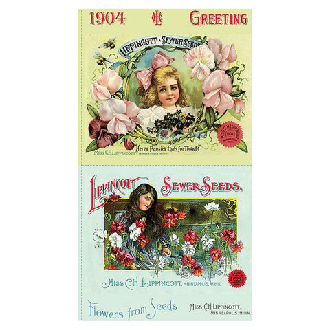 Sewing Seeds Pillow Sham Panel PD15680