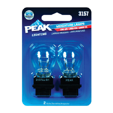 Mini Incandescent Automotive Bulb 3157LL - Long Life 12.8V - 2 Pack