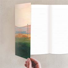 Legacy Mountain Morning prayer gatefold journal showing gatefold