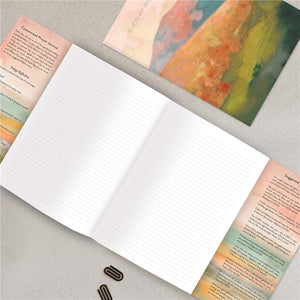 Legacy Mountain Morning prayer gatefold journal showing open pages