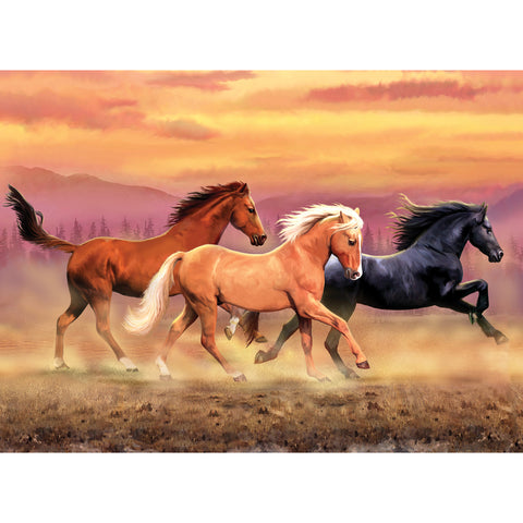 Paint by numbers horses