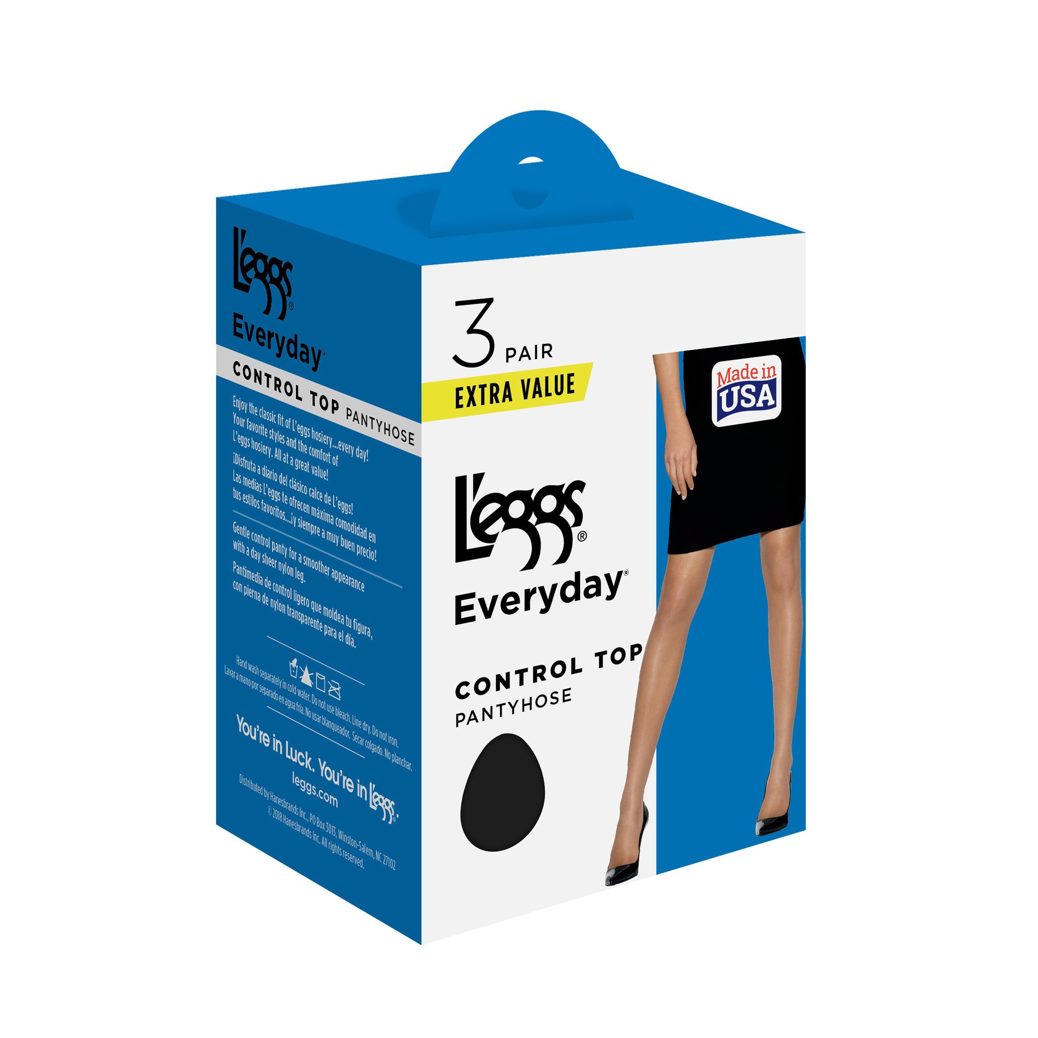 Hanes 3 Pack Everyday Control Top Pantyhose Q00J96 – Good's Store