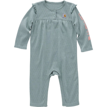 Patina Baby Girls' Long-Sleeve Pointelle Coverall CM9755