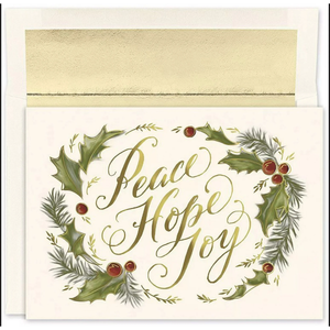 Peace Hope Joy 18 Boxed Christmas Cards 941400