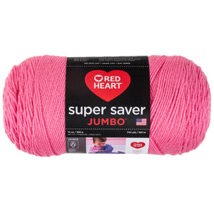 Perfect Pink Super Saver 14 oz Jumbo yarn.