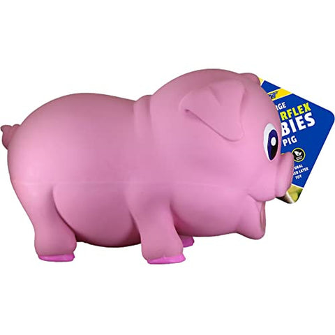 Large Pig Latex Dog Chew Toy 8 in