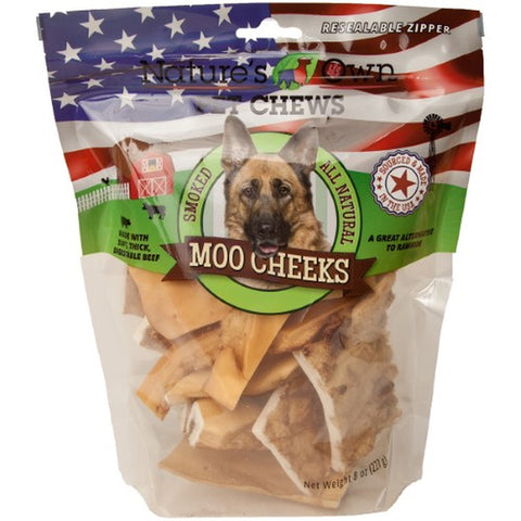 Pet Chews Moo Cheeks Bag Treats 8 oz