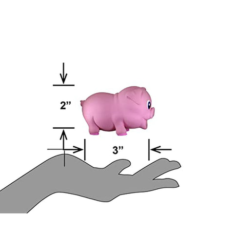 Pig Latex Dog Chew Toy 3.5 in