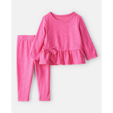 Baby Girls' Bow Peplum Top & Legging Set 1U082110