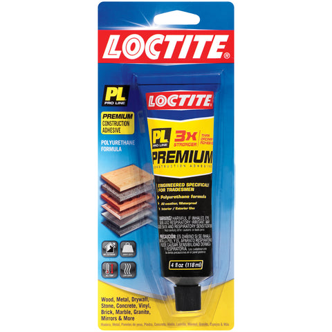 Pl Premium Polyurethane Construction Adhesive Tan 4 Fl Oz Tube