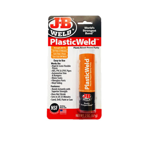 PlasticWeld Plastic Repair Epoxy Putty - 2 Oz