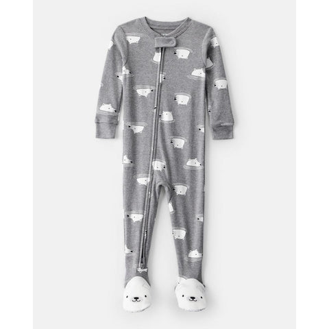 Baby Boy Snug Fit 2-Way Zip Footie 1-Piece Pajamas 1U051