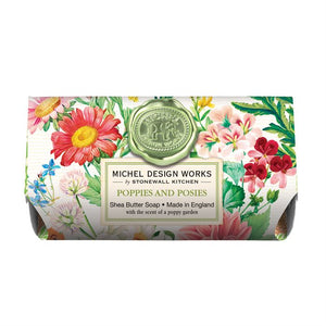 Poppies and Posies Large Bath Soap