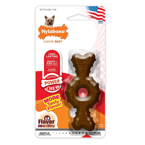 Power Chew Ring Bone Dog Toy Flavor Medley X-Small