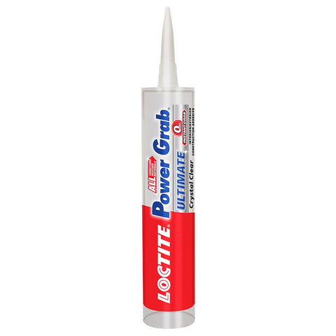 Power Grab Construction Adhesive Ultimate Crystal Clear 9 Fl Oz Cartridge