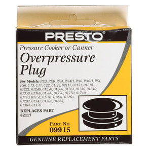 Overpressure Plug 09915