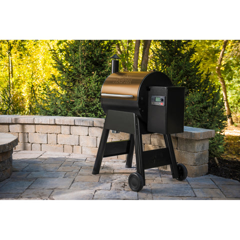 Traeger Pro 575 Pellet Grill on patio