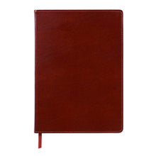 Brown cover leather journal.