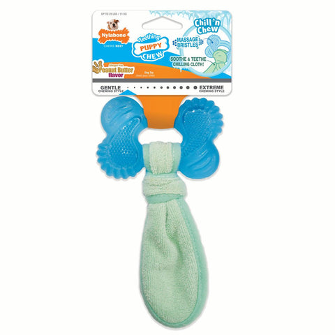 Puppy Chew Freezer Bone Cloth Puppy Toy Peanut Butter Flavor