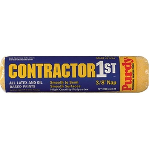 Contractor 1st Polyester 3/8 in. X 9 in. W Paint Roller Cover 1 Pack