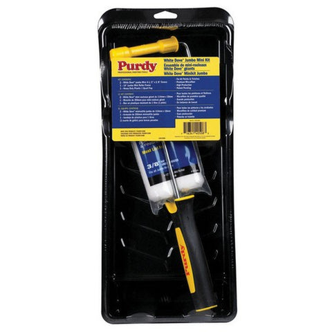 White Dove 4-1/2 in. W Jumbo Mini Paint Roller Kit Threaded End
